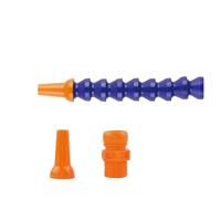Tubo neumático 1/4 "3/8" 1/2 "rosca macho plástico Flexible agua aceite refrigerante manguera for torno CNC máquina tubo de enfriamiento(Round 600mm,Thread 20mm)