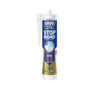 Tubo Silicona Ceys Stop Moho Protección 5 veces más dureadera secado exprés especial baños y cocinas en blanca o transparente 125ml y 280ml