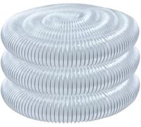 Tubo Silicona Manguera recolectora de polvo PVC 4 "X 20' for colector for carpintería y aspiradora taller, manguera pulgadas