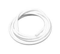 Tubo Silicona Tubo de silicona 1 metro, manguera goma Flexible ID1 2 3 4 5 6 7 8 9 10 Mm, conector agua for refrescos, fontanería colorida(White,ID 3mm OD 6mm)