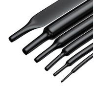 Tubo Termocontraíble Eléctrico De 10M, Tubo Retráctil Negro De 10 Veces De Espesor, Funda Protectora De Aislamiento Retráctil 2:1, Diámetro Pequeño 1/2/6/8mm, 1 Uds.(2mm)