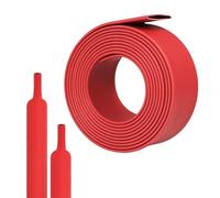 Tubo termorretráctil de Φ1/16 a Φ2-5/9, relación 3:1, Tubo de Envoltura de Alambre retráctil con Revestimiento Adhesivo de Doble Pared, Resistente al Agua, Rojo Industrial(8 mm,5m-16.4ft)