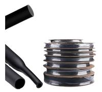 Tubo termorretráctil Forrado con Adhesivo, relación 3:1, 100 metros/10M, Espesor con Pegamento, diámetro de Tubo de Doble Pared 2,4/3,2/4,8/6,4/7,9/9,5mm(Red,6.4mm,50m)