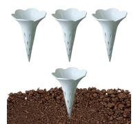 Tubos de Aireación para Sustrato 4 Piezas con Forma de Flor para Evitar el | Insertos de Aireación para Macetas Jardín Patio Balcón Césped Decoración del Hogar
