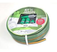 TubosPro - Manguera Verde Diam.15-20 metros. Flexible y muy manejable, para jardín, piscina, patio. Refuerzo de poliéster para presiones de 8 bar. a 30/37ºC. Anti-rayos UV.