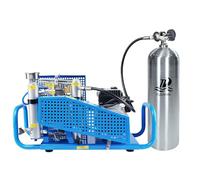 TUDIVING Compresor de buceo de alta presión de 4500 psi, apagado automático, 100 l/min, con 80 botellas de pies cúbicos, compresor de aire para buceo, deportes acuáticos y paintball (botella de buceo