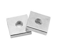 Tuerca cuadrada de acero inoxidable | Múltiples tamaños for sujetadores de maquinaria y reparación de muebles de madera(M6x10x10x3.0mm)