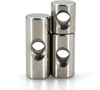 Tuerca de barril con orificio transversal, Tuerca de barril agujero cruzado acero inoxidable 304 M4 M5 M6 M8 for carpintería 5/10/20 piezas(10pcs,M4 6x10)