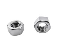 Tuerca de mano 1-100 Uds tuercas hexagonales M2 M3 M4 M5 M6 M8 M10 M12 M14 M16 M18 M20 tuerca hexagonal de acero inoxidable 304(M3-100Pcs)