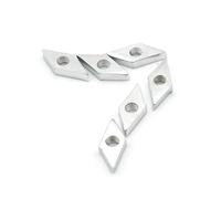 Tuerca de mano 20 unids/lote tuerca de paralelogramo M4 M5 M6 M8 tuerca Compatible con bloque de acero al carbono Chapado en Zinc galvanizado para perfil de aluminio(EU40-M6 (20pcs))