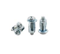Tuerca de pétalos con tornillo de expansión, Kit de pernos de tuerca de remache con forma de pétalo, Multicolor, M4, M5, M6, M8, 20/30/50 Uds.(Cross Head (Silver),M5x18(20Pcs))