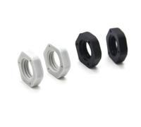 Tuerca de plástico de 10 Uds., tuerca hexagonal exterior de fijación de nailon, 3/8 ", 1/2", 3/4 ", 1", tuerca de bloqueo de hilo femenino(G3 I 8 (10pcs),White)