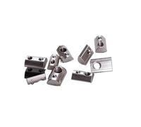 Tuerca De Ranura En T 10/20/50/100 unids/lote 20 Series tuercas de resorte enrollables en T M3 M4 M5 M6 for perfiles aluminio 2020 ranura 6 para Perfiles de Aluminio(X 10pcs,20-m6)