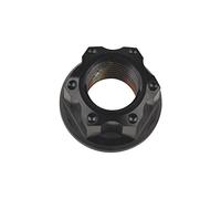 Tuerca hexagonal de titanio, Tuercas hexagonales con brida Ti M16, tornillos y pernos for motocicletas, bicicletas accesorios for(Black)