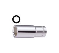 Tuerca hexagonal HANS 1/4 pulgada 11 mm 6 caras largo