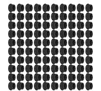 Tuerca hexagonal negra M10 tuerca hexagonal 100 piezas M10 x 1.25 tuerca hexagonal de acero al carbono para generador de gasolina 168f 170 188, color negro