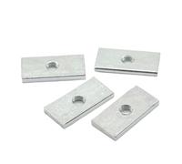 Tuerca Rectangular 10/50 piezas Tuercas cuadradas M3 M4 M5 M6 M8 rectangulares delgadas Bloque deslizante for accesorio de perfil aluminio(10pcs,M8-24x13x5mm)