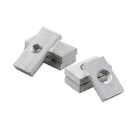 Tuerca rectangular 10-50 piezas Tuercas cuadradas M3 M4 M5 M6 M8 rectangulares delgadas Bloque deslizante for accesorio de perfil aluminio(10pcs,M5x20x13x4)