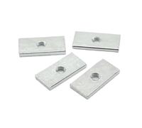 Tuerca Rectangular 10/50 piezas Tuercas cuadradas M3 M4 M5 M6 M8 rectangulares delgadas de acero al carbono cincado Bloque deslizante for perfil aluminio(50pcs,M8-20x14x5mm)