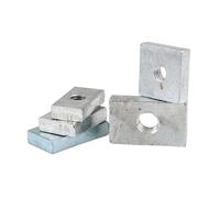 Tuerca Rectangular 10/50 piezas Tuercas cuadradas M3 M4 M5 M6 M8 rectangulares delgadas deslizantes de bloque Acero al carbono cincado Accesorio for perfil aluminio(10pcs,M4x17x12x3)