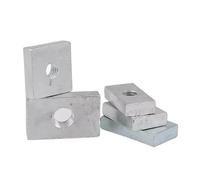 Tuerca Rectangular 10/50 piezas Tuercas cuadradas M3 M4 M5 M6 M8 rectangulares deslizantes delgadas for bloque Accesorio de perfil aluminio(50pcs,M6x18x14x4)