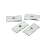 Tuerca Rectangular 10/50 piezas Tuercas cuadradas rectangulares deslizantes delgadas for bloque Accesorio de perfil aluminio M3 M4 M5 M6 M8(50pcs,M5x20x10x4)
