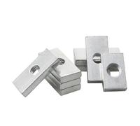 Tuerca Rectangular 10-50 piezas Tuercas cuadradas, rectangulares y de bloque deslizante delgadas M3, M4, M5, M6 M8. Acero al carbono cincado. Accesorio for perfiles aluminio(10pcs,M8x18x14x4mm)