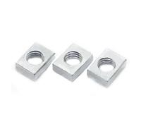 Tuerca Rectangular 5-50 piezas Tuercas cuadradas M3 M4 M5 M6 M8 rectangulares delgadas Bloque deslizante for accesorio de perfil aluminio(M5x8x12x3 10pcs)