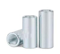 Tuercas de acoplamiento hexagonales largas, Tuercas de acoplamiento largas redondas acero galvanizado M6x8x25mm M8x10x30mm M10x12x35mm M12x16x40mm(10 Pcs,M10 x 12 x 35 mm)