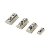Tuercas en T con resorte enrollable, M3-M6, con bola for extrusión de aluminio con perfil serie 2020, ranura 6, 50/100 unidades
