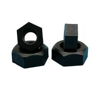 Tuercas hexagonales de nailon, sujetadores de plástico a prueba de vibraciones for electrónica, M2, M3, M4, M5, M6, M8, M10, M12, blanco y negro, 20/50/100 Uds.