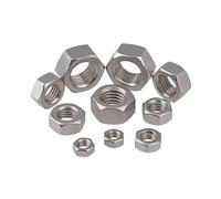 Tuercas hexagonales M1-M10 con rosca métrica de acero inoxidable M1.6 M2 M2.5 M3 M3.5 M4 M5 M6 M8 M10 5-50 piezas(M1.6-30pcs)
