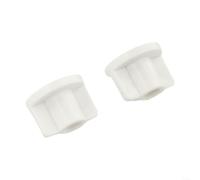 Tuercas traseras de plástico blanco para asiento de inodoro para tornillos de 6 mm, piezas de repuesto de montaje trasero fijo de 2,5 cm para asegurar la tapa inferior, paquete de 2