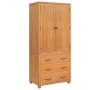 TUERYAFEK Juego de muebles de almacenamiento con puerta, 2 unidades, color marrón, 80 x 50 x 180 cm