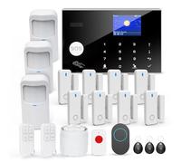 TUGARD Alarma Inalámbrica WiFi para el Hogar, 20 Piezas gsm 4G Sistema Antirrobo de Seguridad 120 dB, Kits para el Hogar, Compatible con Alexa, Google Assistant