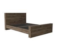 TUHOME Base Cama Completo Galanto, con marco, Bellota Madera manufacturada Dormitorio-Cama Acorn