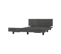 TUHOME Base Cama Sencilla Kaia, con marco, Miel Madera manufacturada Dormitorio-Cama Gray