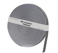 TUKA-i-AKUT Cinta Persiana 14mm x 50 Metros, 14 mm de Ancho, Rollo para Persianas Enrollable, Gris, TKB5201 Grey