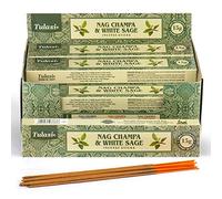 Tulasi Nag Champa - Varillas de incienso (aroma a sabio blanco)