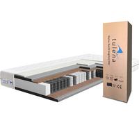 TULENA: Colchón de muelles ensacados, 80 x 200 cm, con espuma viscoelástica H4/H5, funda lavable, para mayor confort