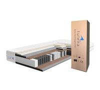 TULENA NOX - Colchón de muelles ensacados 90 x 200, H4 + H5 Comfort Plus, 25 cm de Alto, sueño de Prueba, colchón Enrollable