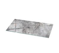 Tulup Tablero Superficie De Mesa125x50 cm in Vetro Grande Decoración Moderno Encimera de Vidrio Superficie Lisa Cristal Templado para la Cocina, Comedor y Salón - Motivo Mármol Natural
