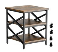 TUMAN Pro Soporte grande para impresora de 23.6 x 23.6 pulgadas con estante | Mesa de impresora 3D de 3 niveles con ruedas industriales, carrito de impresora rodante resistente para oficina en casa