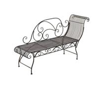 Tumbona de jardin karma metal bronce 46x156x78 cm