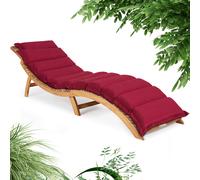 Tumbona de jardín plegable acacia certificada FSC® in ojín rojo