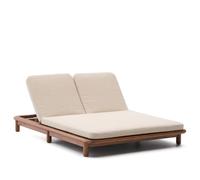 Tumbona doble Turqueta de madera maciza de teca 100% certificada FSC.