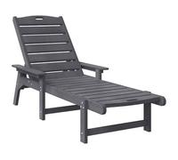 Tumbona Gris Claro 195,5 X 53 X 98,5 Cm Hdpe Vidaxl