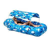 Tumbona Hinchable de Playa Sofá De Aire Para Camping Con Toldo Solar