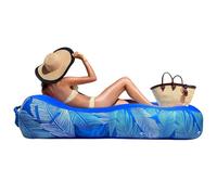 Tumbona Hinchable Sofá Inflable de Camping con Sombrilla y Protección Solar