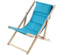 Tumbona KADAX, silla de playa de madera, tumbona de hasta 120 kg, tumbona